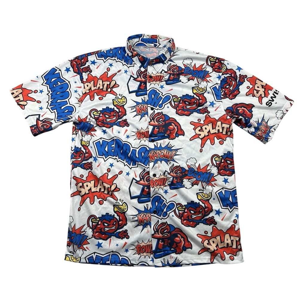 Destroyer Rocks Jumbo Shrimp Shirt Mens XL Minor League Baseball Tomatoes Hawaii